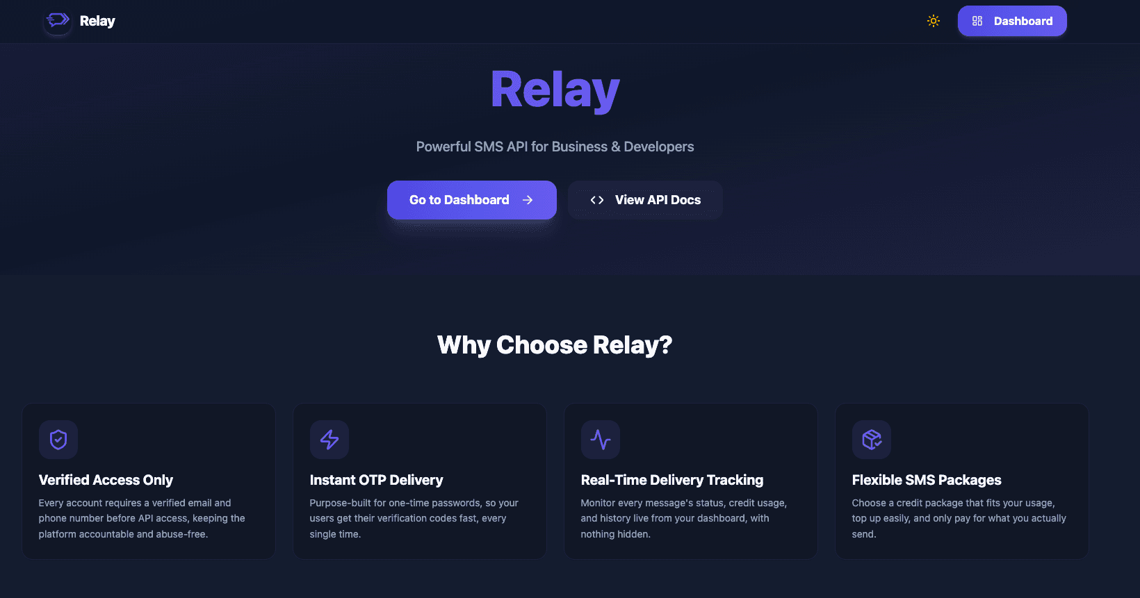 Relay | SMS API & Messaging Platform